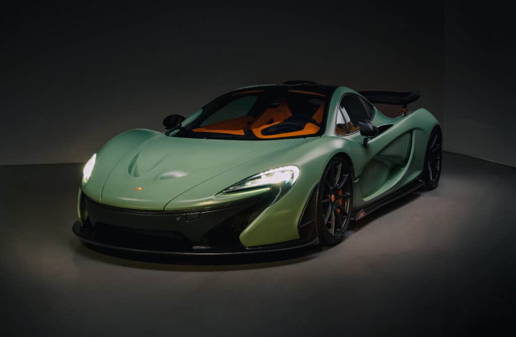 2015 McLaren P1 In Matte Green Front View