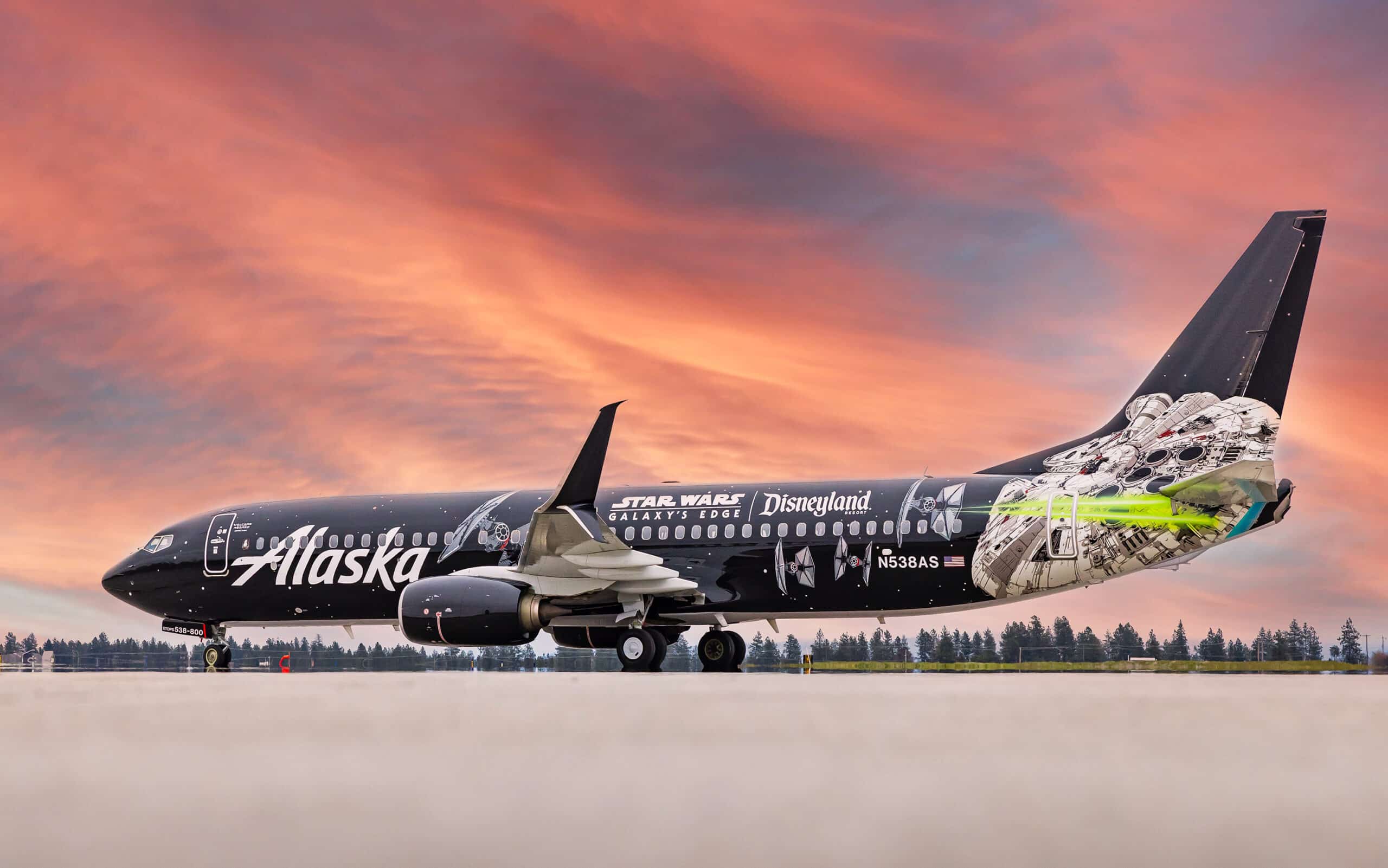 Alaska Airlines Star Wars Galaxy’s Edge Aircraft