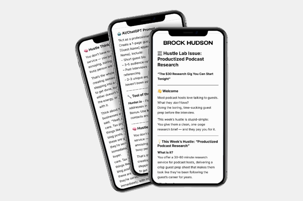 Brock Hudson Newsletter