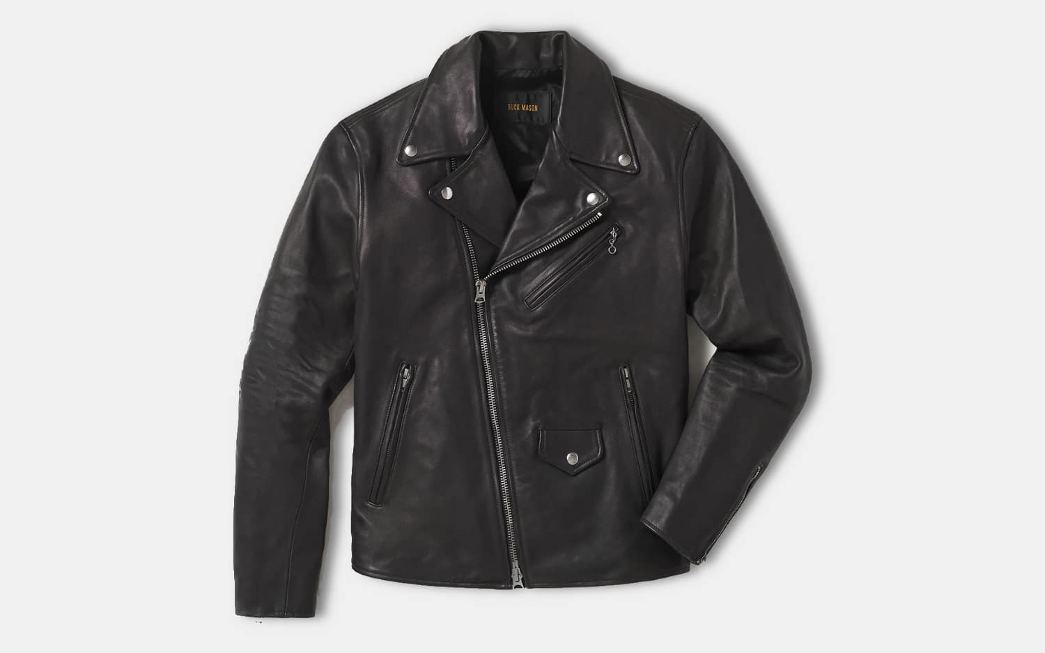 Buck Mason Bruiser Leather Moto Jacket