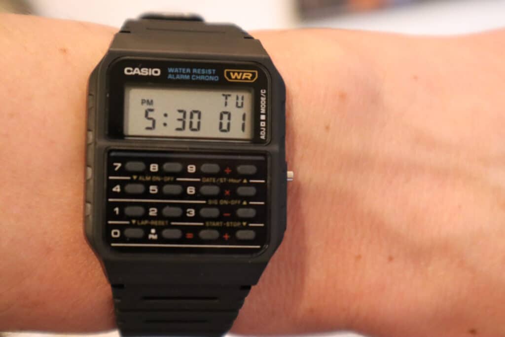 Styling the Casio Calculator Watch