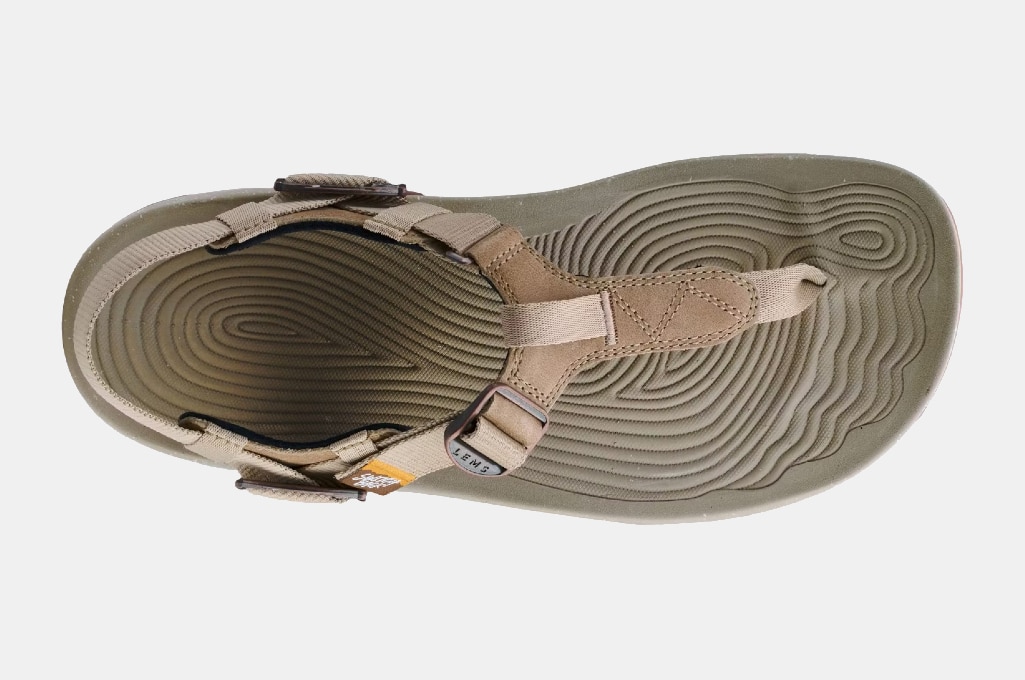 Lems Switchback Leather Sandal Top View