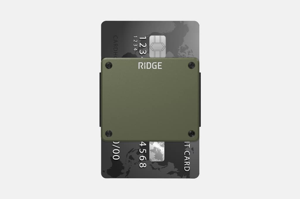 Ridge Lite Minimalist Wallet OD Green