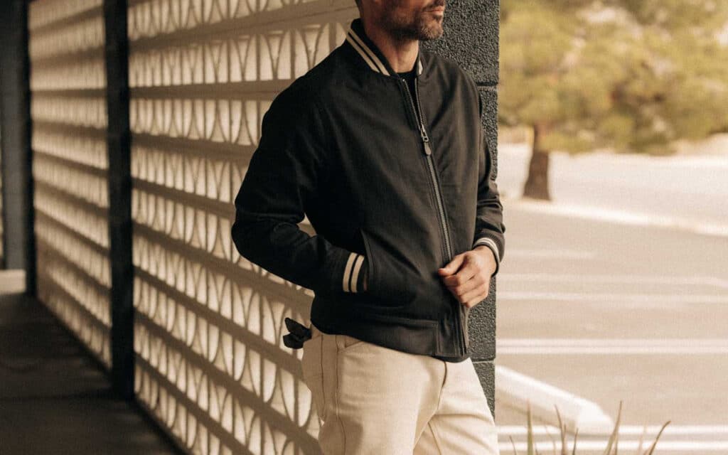 Taylor Stitch The Speedway Bomber Jacket Zipped