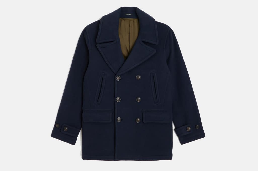 Todd Snyder Wool Alpaca Peacoat